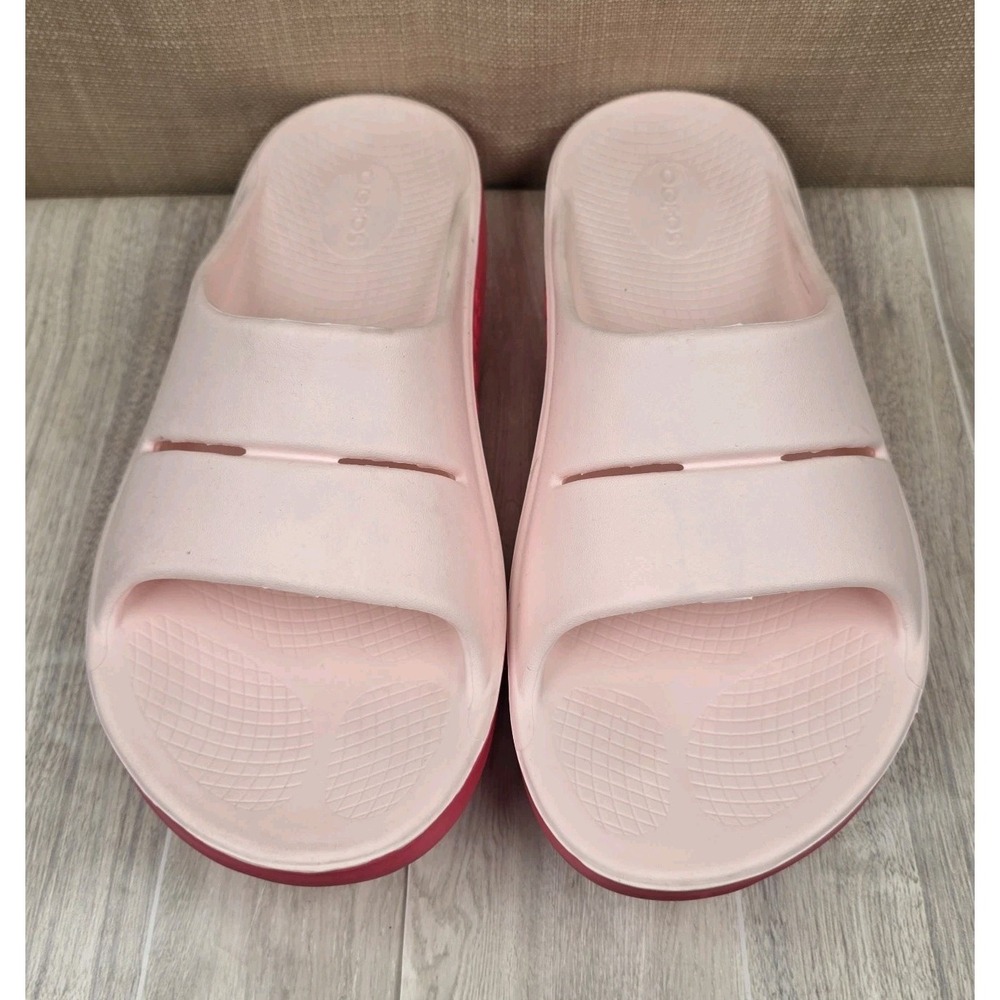 Oofos Ooahh Fused Slip On Slides Womens 10 Mens 8 Dragon Fruit Margarita Sandals